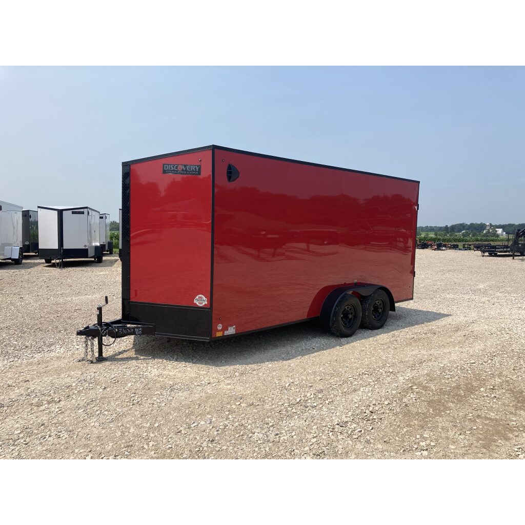 7×16’ Cargo Trailer – Red
