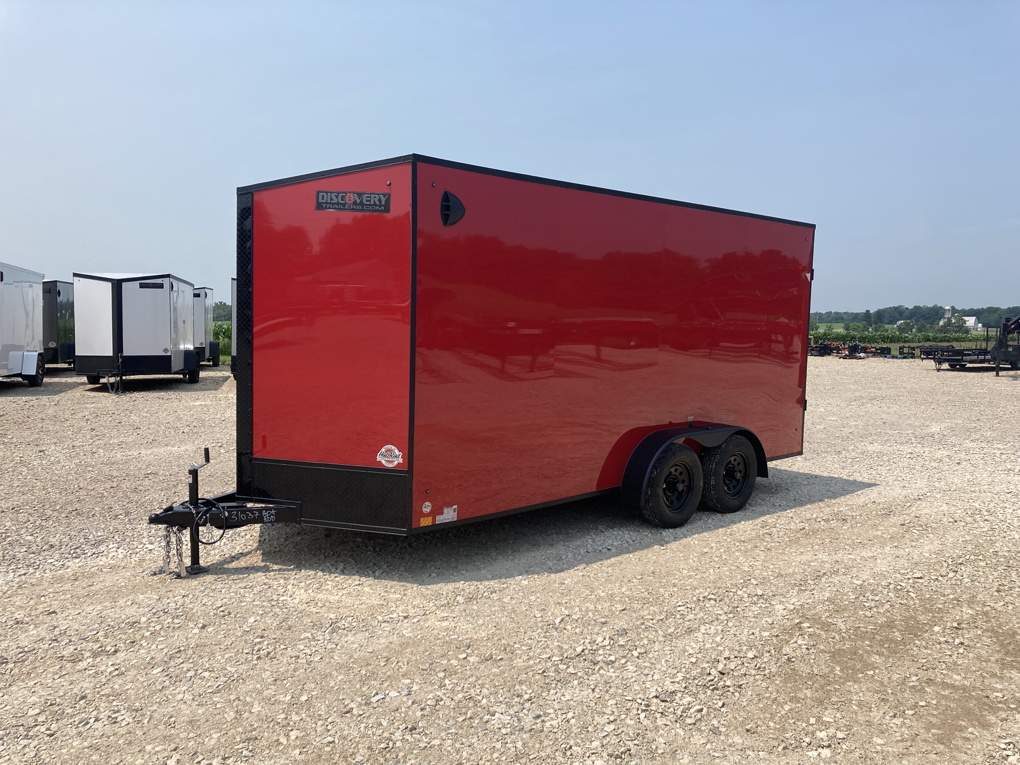7×16’ Cargo Trailer – Red 7×16’ Cargo Trailer – Red